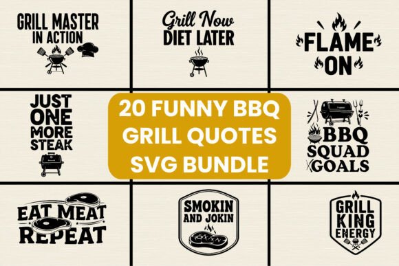 20 Funny BBQ Grill Quotes Bundle Review