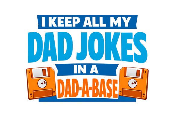 Dad Jokes in a Dad-a-Base Floppy SVG Review