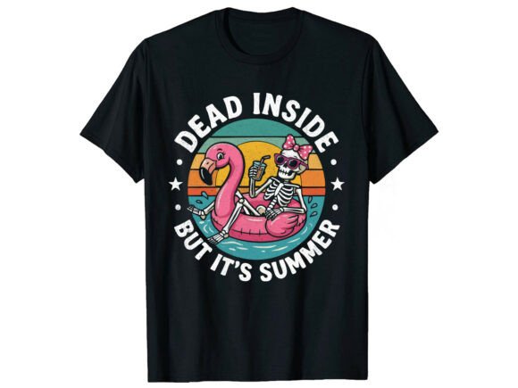 Dead Inside Funny Retro Summer T-Shirt Review
