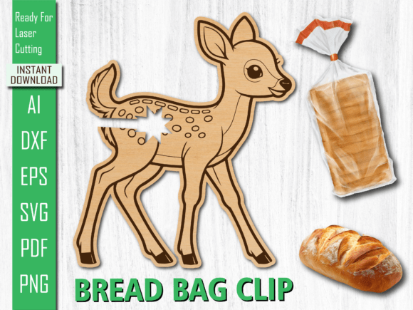 Laser Cut Animal Deer Bread Bag Clip Review