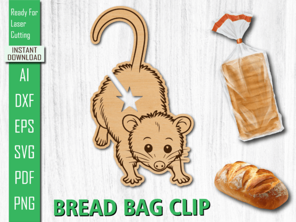 Laser Cut Animal Mouse Bread Bag Clip Review