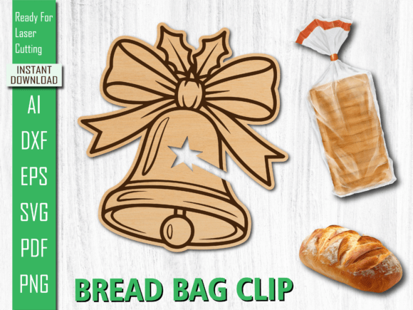 Laser Cut Christmas Bell Bread Clip SVG Review