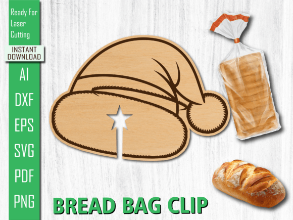 Laser Cut Christmas Santa Hat Bread Clip Review