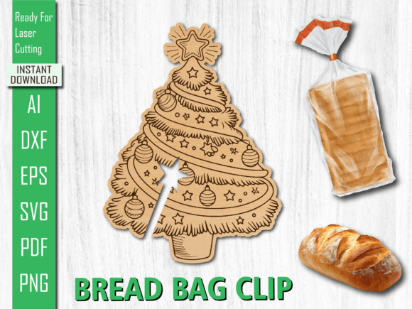 Laser Cut Christmas Tree Bread Clip SVG Review