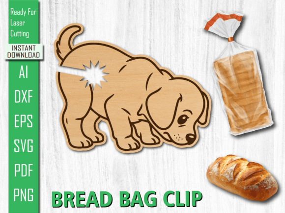 Laser Cut Curious Sniffing Dog Bread Clip Review