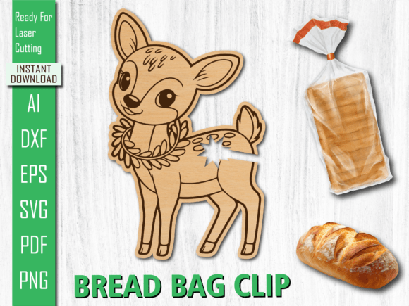 Laser Cut Deer Bread Clip File Crafts Review