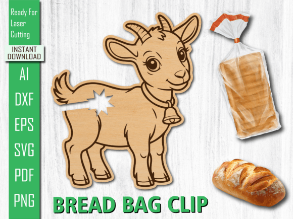 Laser Cut Goat Animal Bread Clip Crafts Review