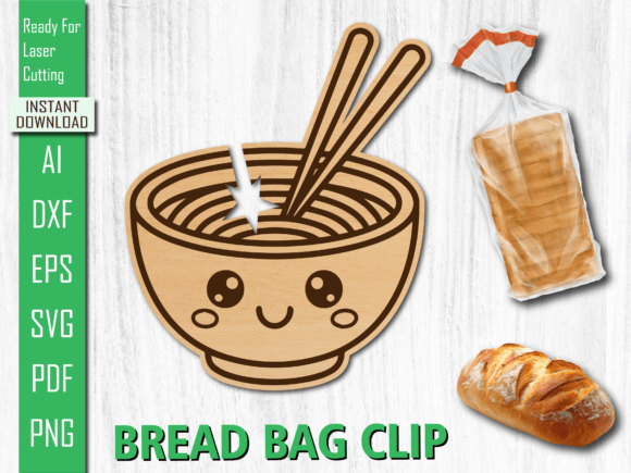 Laser Cut Noodles Bowl Bread Bag Clip Review