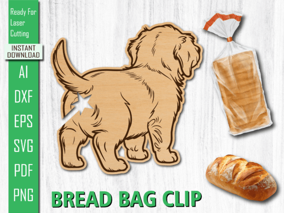 Laser Cut Puppy Dog Bread Clip Design Review