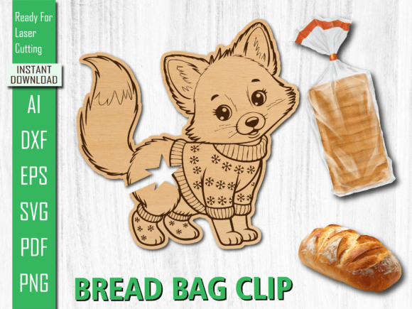 Laser Cut Woodland Animal Fox Bread Clip Review