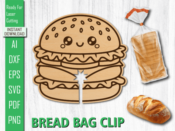 Laser Fast Food Burger Bread Bag Clip Review