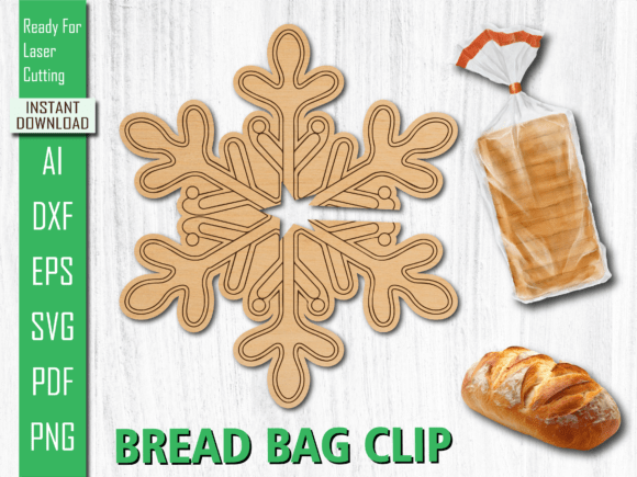 Laser Winter Snowflake Bread Bag Clip Review