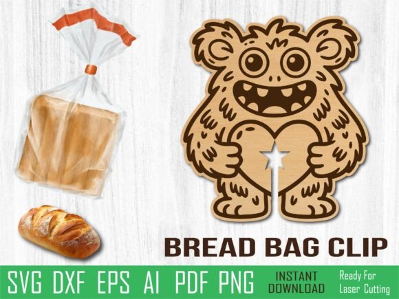 Monster Valentine Laser Cut, Bread Clip Review