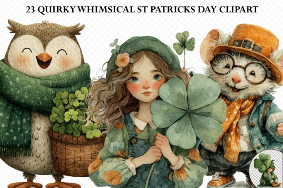 Quirky Whimsical St Patricks Day Clipart Review