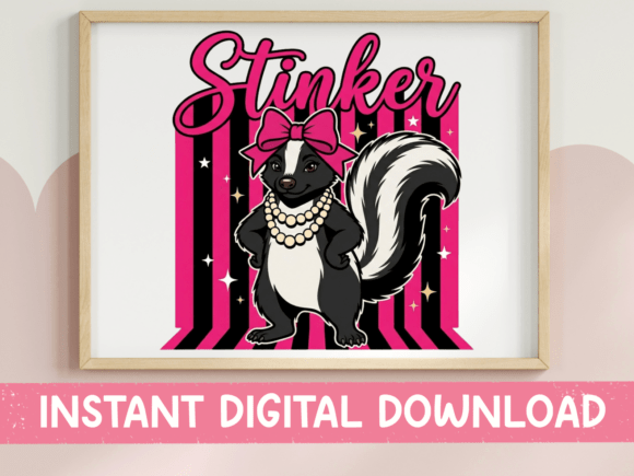 Stinker Skunk Glam SVG PNG: A Designer Review