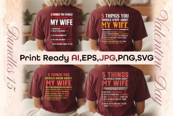 Valentine Day Funny T-shirt Bundle PNG Review